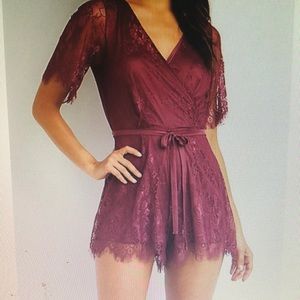 SOLD:)Mauve rose colored romper